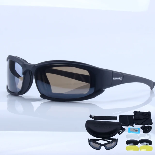 RBworld X7 glasses Men Military polarized Sunglasses Bullet-proof airsoft shooting  Gafas smoke lens Motorcycle Cycling