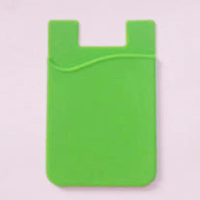 Silicone Adhesive Phone Card Holder - Portable & Creative Design