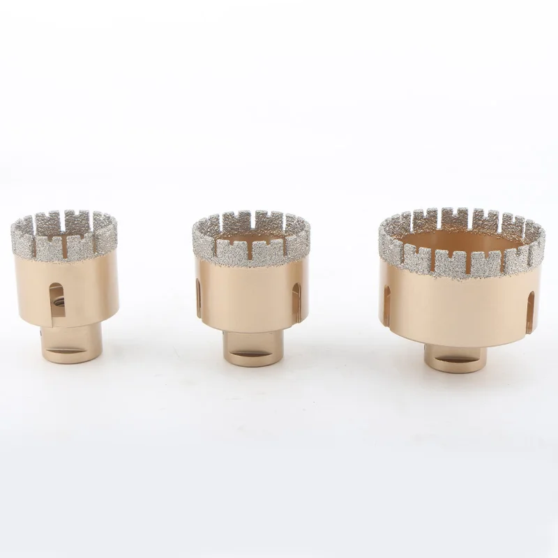 4/6/9/12Pcs Diamond Dry Drill Bit Set M14 Thread Brazed Diamond Drilling Core Bit Tile Ceramic Marble Granite Porcelain Hole Saw