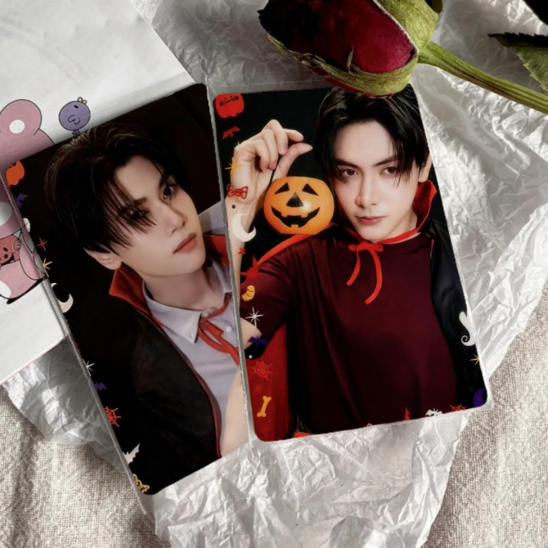 2PC/SET 중복 없는 할로윈 시리즈 Cherish Photo Joongdunk Jimmysea Earthmix Perthsanta 양면 3인치 8.4*5.6cm 프린트 카드