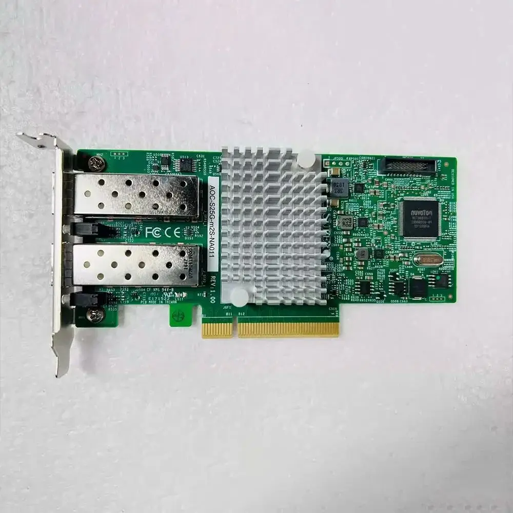 듀얼 전기 포트가 있는 Supermicro cx-4 기가비트 네트워크 카드용 25g SFP + Mellanox AOC-S25G-M2S-NA011 AOC-S25G-M2S