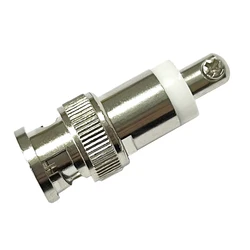 1pc BNC Male RF Connector Nickelplated Swivel Screw For Telescopic Antenna Socket