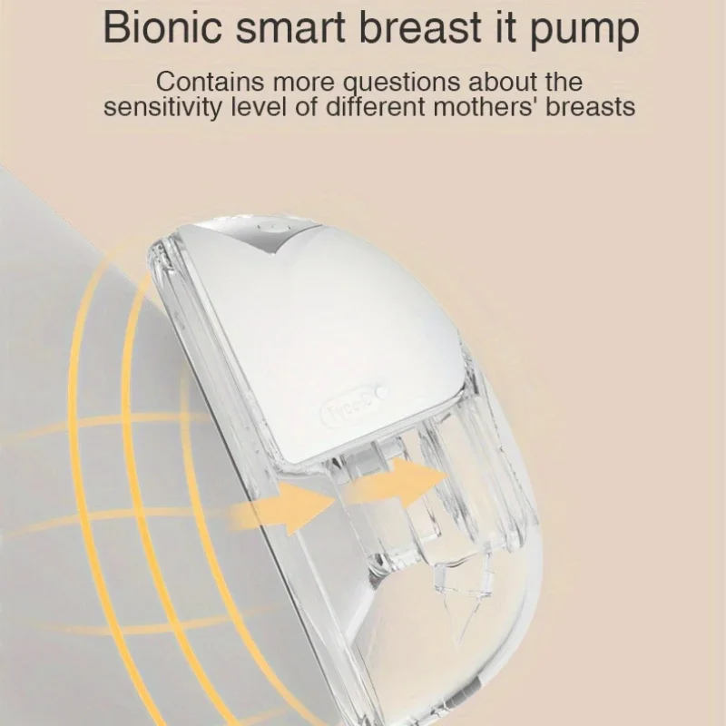 Wearable Electric Fully Automatic Hands-free Large Suction Double-sided Breast Massage Breast Pump Portable Pump