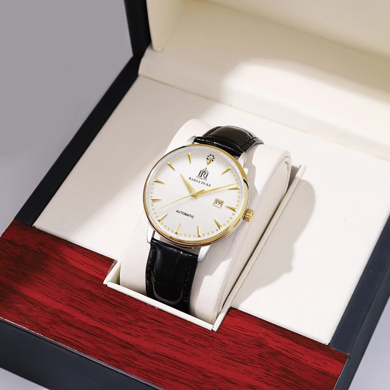 RASKA DUKE Watch Fashion Luxury Outdoor Leather Strap Men's fashion mechanical watch 898