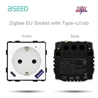 BSEED Zigbee Smart Socket Part Power Monitor Outlet With USB Type-C DIY Parts 20W Fast Charge Tuya Smart Life Alexa App Control - Image 5