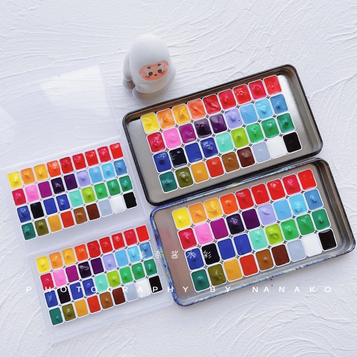 

Japan Nicker watercolor gouache pigment opaque aquarelle 24 colors 36 colors 0.5ml 1ml sub-packed student supplies art supplies