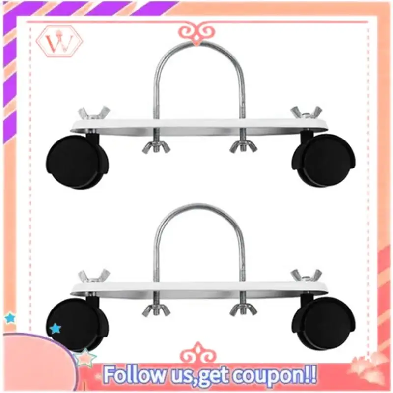 Mobile Pulley Bracket For Electric Heaters, Oil Tin Hydroelectric Radiator Stand, Easily Move Your Heater Anywhere Durable Black