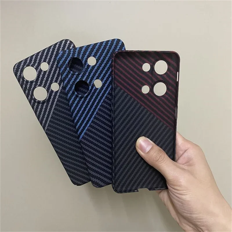 Carbon Fiber Stripe Matte Back Cover - Acrylic Hard PC Case