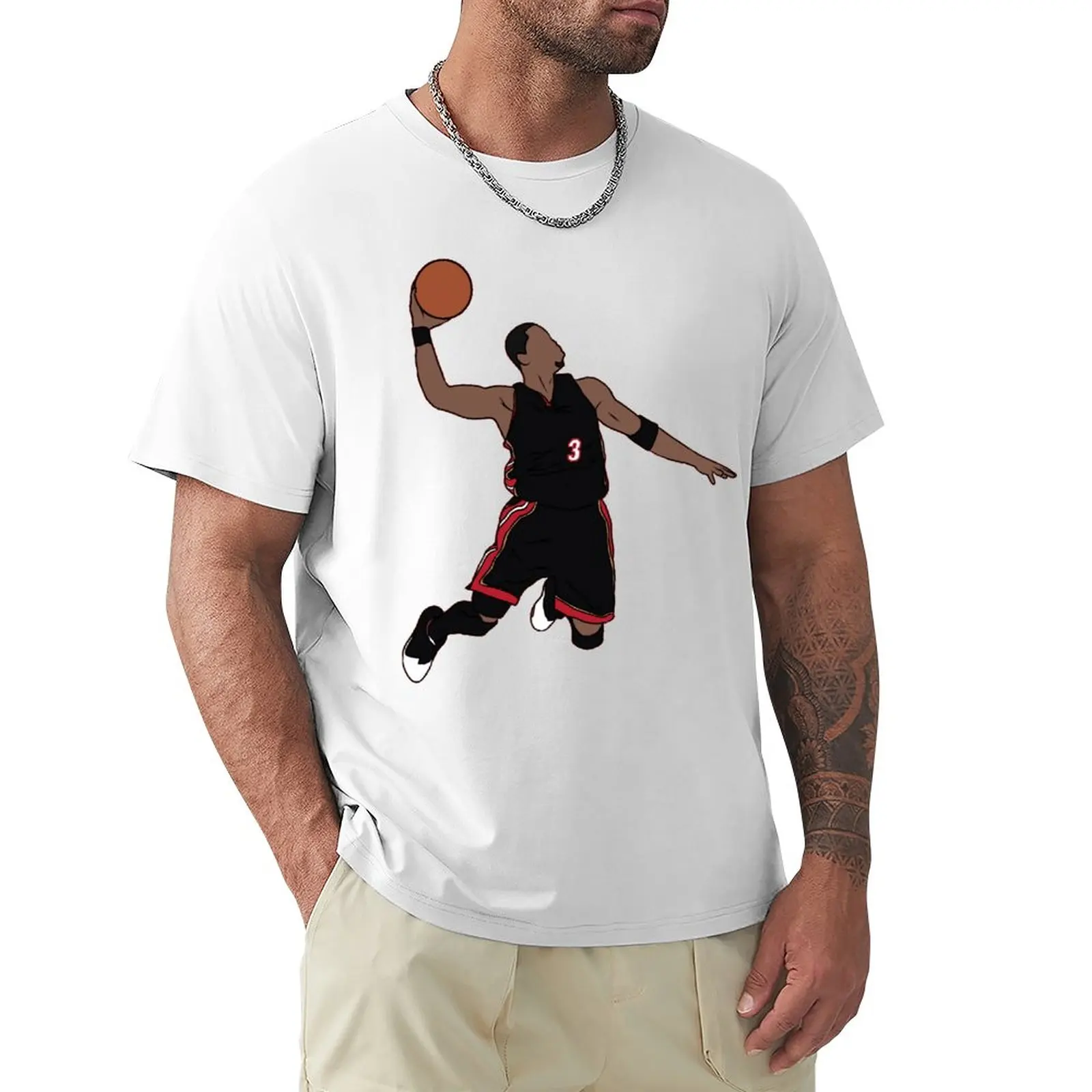 Fresh Dwyaneer E Wade D-Wade Wow 2023 Basket Stars (5) T-Shirt Sport T-Shirt Casual Graphic Casual Leisure Eur Size