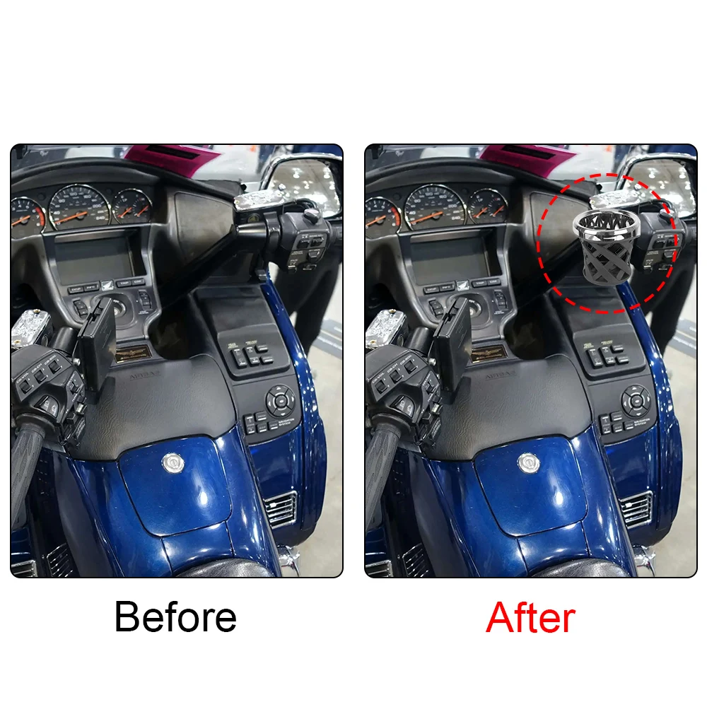 

Аксессуары для мотоциклов GL1800, держатель для стакана для напитков, кронштейн для поддержки напитков на руль мотоцикла