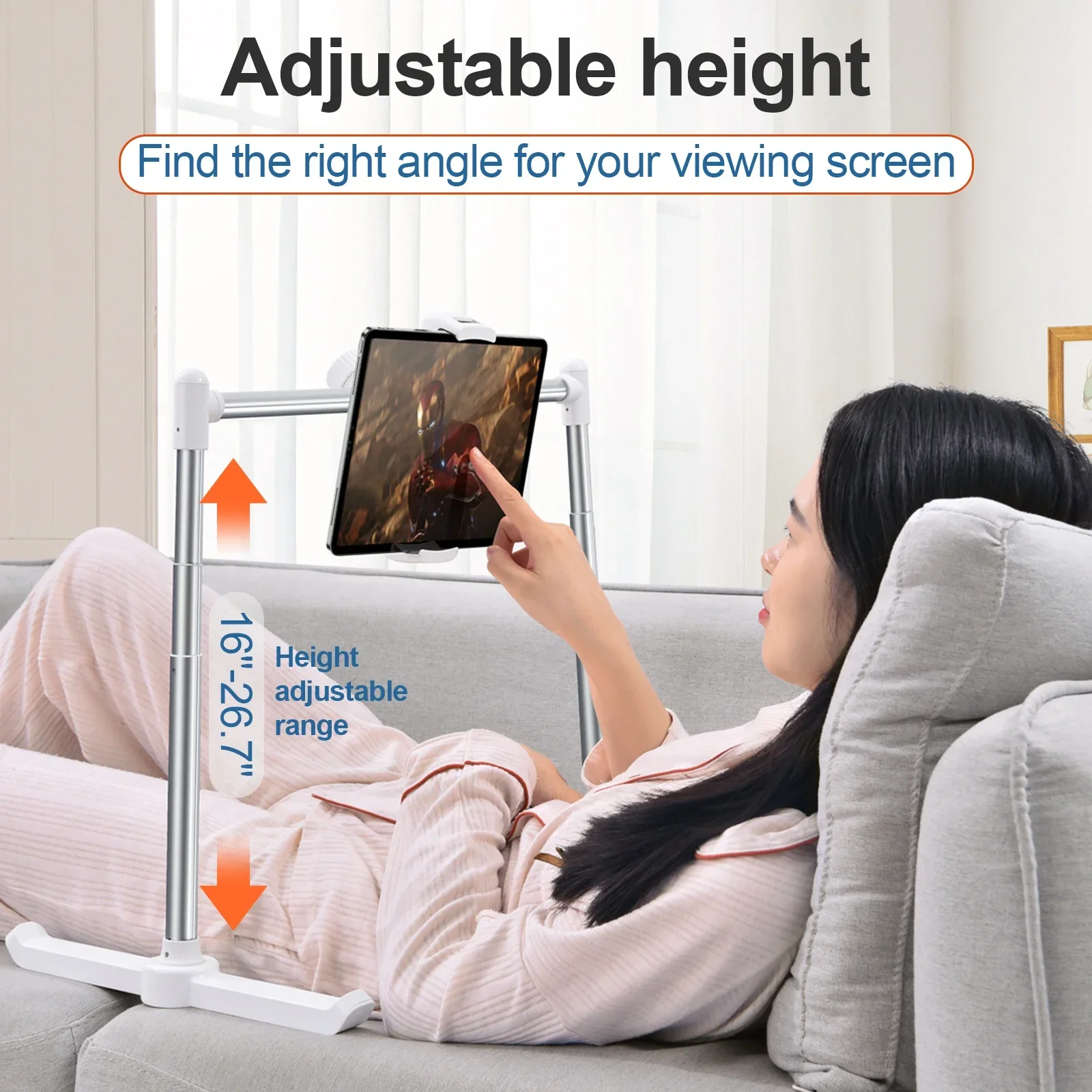 Oatsbasf-suporte Multifuncional para Tablet Suporte de Telefone para Cama Altura Ajustável Rack Suporte Dobrável para Ipad Suporte para Sofá - Imagem 2