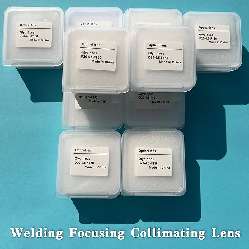 10PCS 레이저 핸드헬드 용접 클린 D16/20*5.0-F60 콜리메이터 포커스 렌즈 D20*4.5-F150 CQWY WSX QiLin 용접 건용