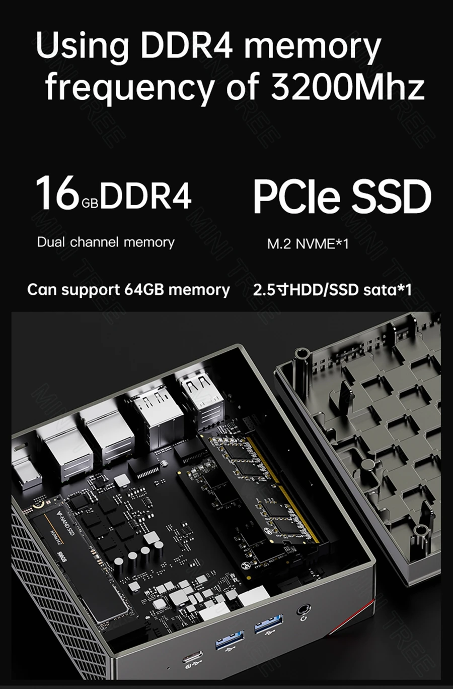 Powerful AMD Ryzen 7 5800U Micro Gaming Mini PC with DDR4, M.2 NVME, Win 11, Dual 2.5G, 4K Triple Display, HD DP, WiFi6, and BT5.2 – Elevate Your Gamer Desktop Experience. Description Image.This Product Can Be Found With The Tag Names Barebone Mini PC, Computer Office, Mini pc