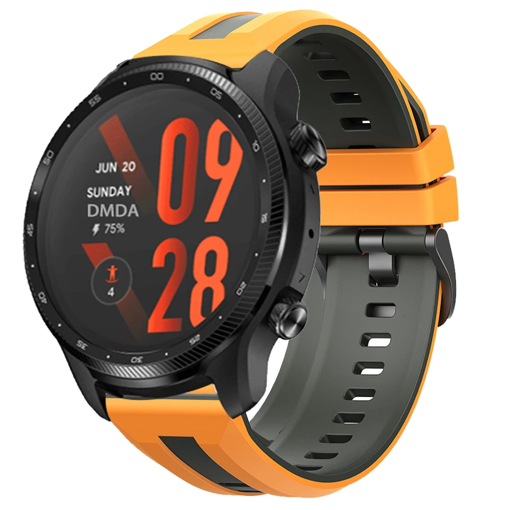 Versatile 22mm Silicone Sport Strap