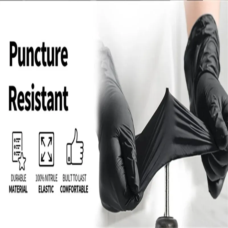 Disposable Gloves 100PCS Durable for Kitchen Cleaning Tattooing Hair Dyeing Pet Beauty Salons