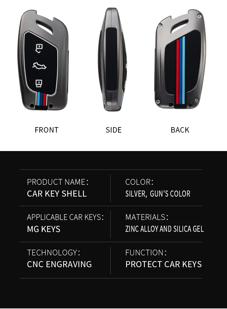 Custodia portachiavi intelligente in lega di zinco con copertura completa per Roewe I5 RX3 RX5 2017 2019 per MG ZS accessori per la protezione dello styling automatico 12 Custodia portachiavi intelligente in lega di zinco con copertura completa per Roewe I5 RX3 RX5 2017 2019 per MG ZS accessori per la protezione dello styling automatico - S018e455838be4ee3bcc34ba579bf8f488