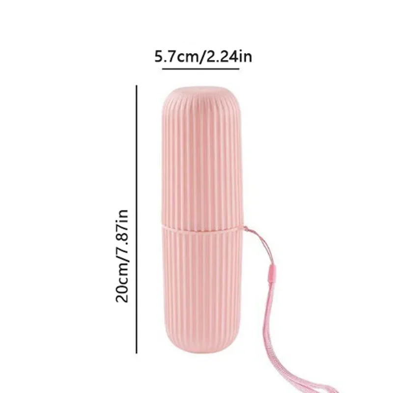 Travel Portable Toothbrush Cup Bathroom Toothpaste Holder Storage Case Box Organizer Travel Toiletries Storage Cup