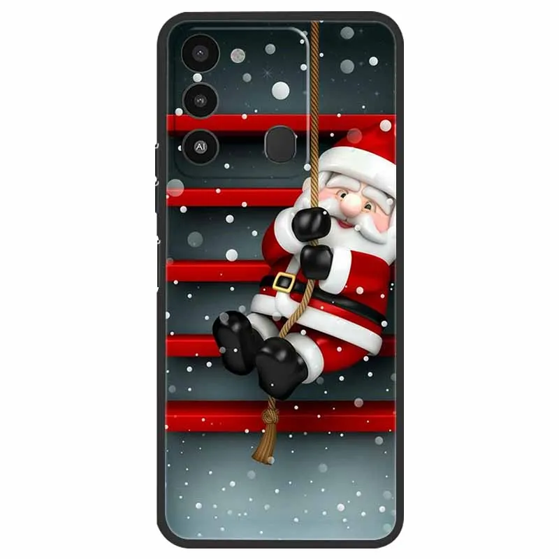 Holiday Edition Silicone Soft TPU Phone Cover - Festive Design Case