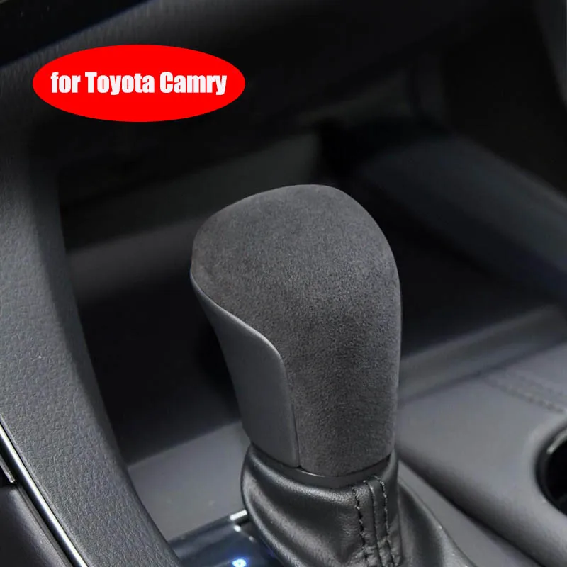 For Toyota Camry,Avalon 2019 2020 2021 2022 Gear Lever Stick Shift Cover Sheath Alcantara Adhesive Shell