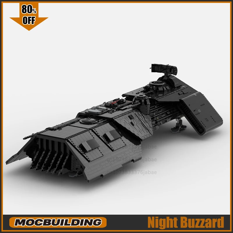 UCS MOC 빌딩 블록 야간 버자드 우주 무기 전투 모델 우주선 운송 DIY 조립 기술 장난감, 크리스마스 선물