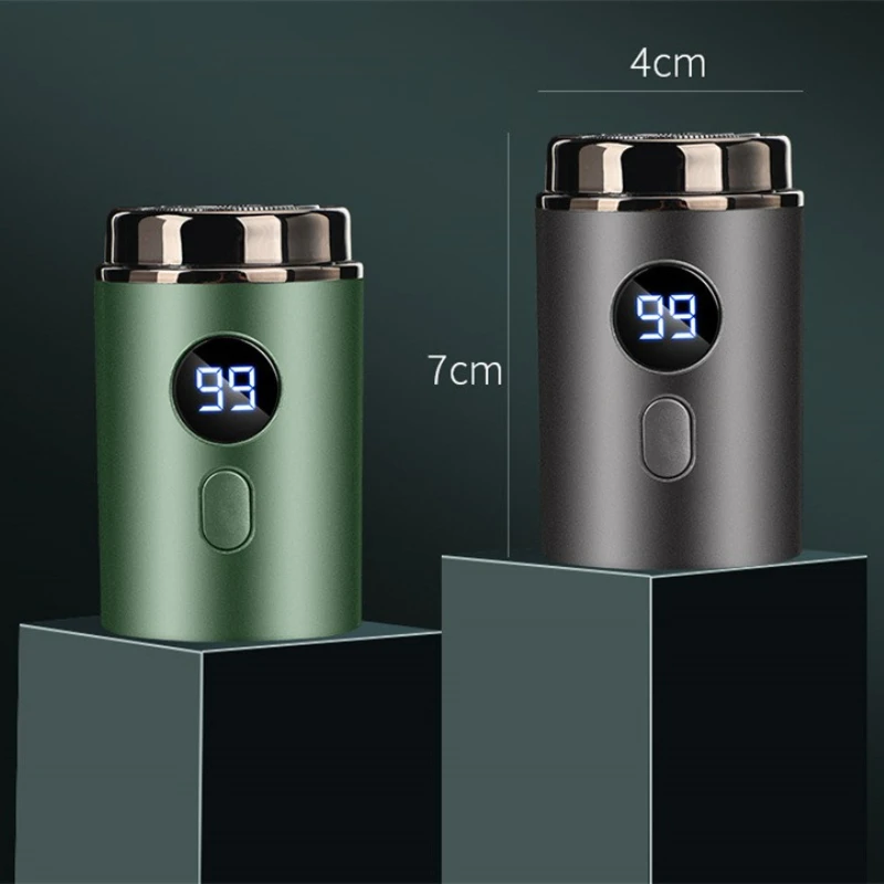 Men's Electric Shaver Usb Charge Mini Pocket Travel Razor Wet-Dry Comfortable Easy Travel Beard Body Hair Trimmer Pocket Razor 6