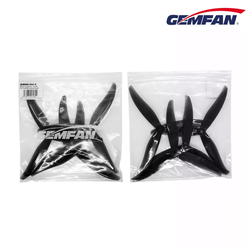 Hélices Drone 7037 3 Pales PC 2 Paires - Remplacement Moteur
