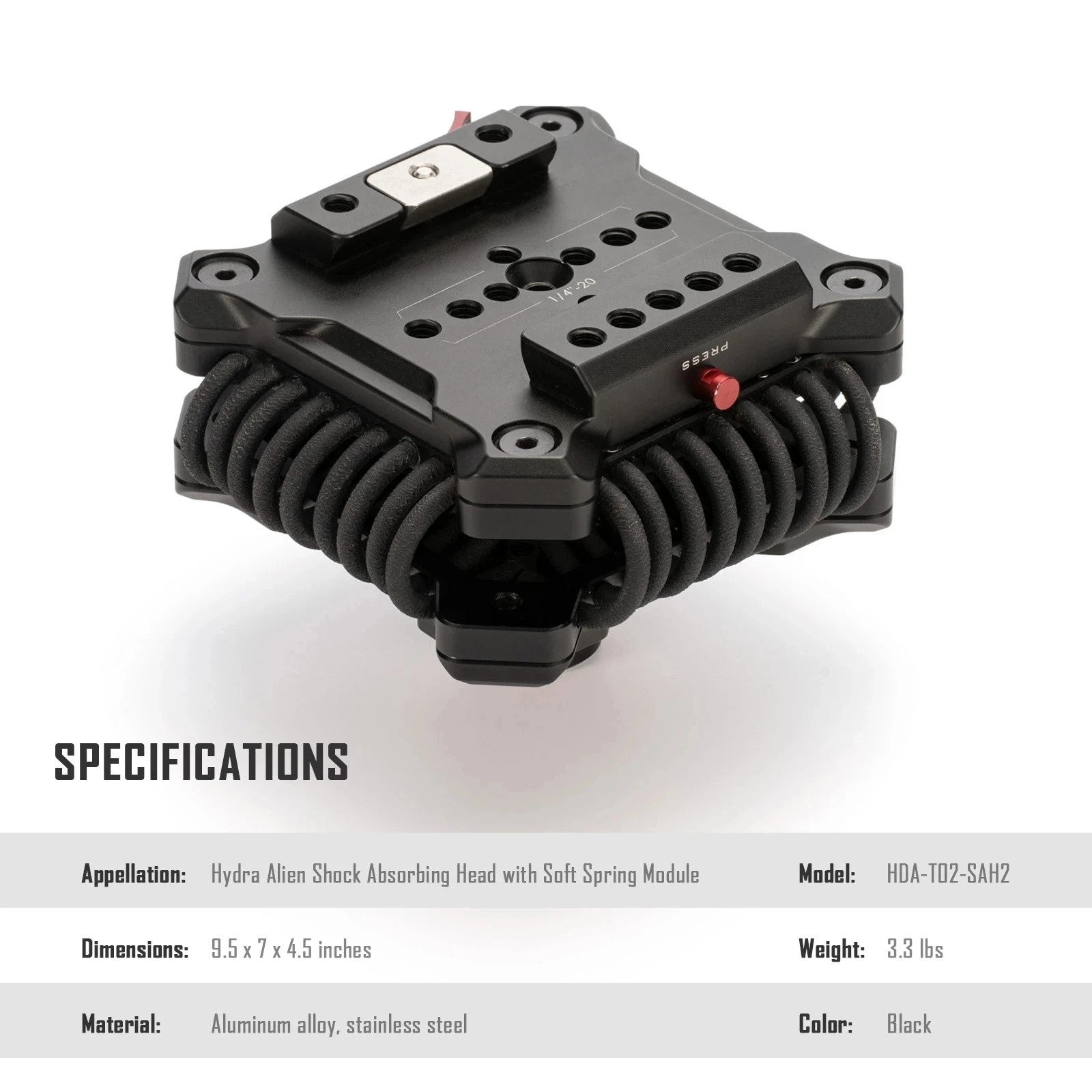 TILTA HDA-T02-SAH2 Hydra Alien Shock Absorbing Head with Soft