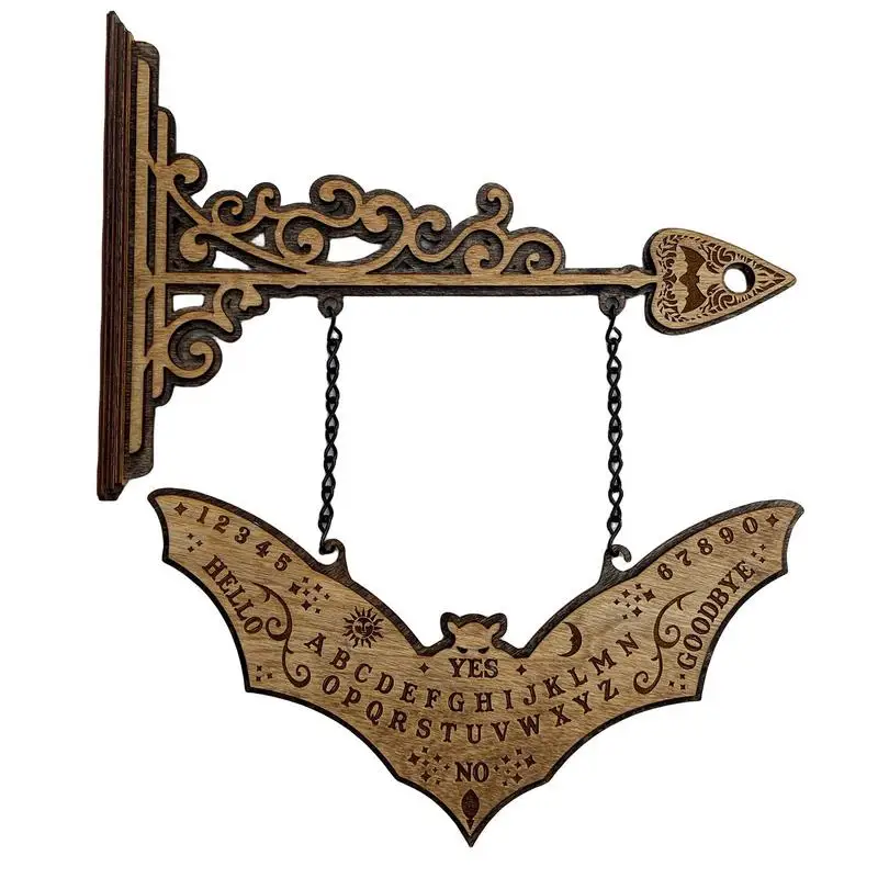 

Настольная игра Ouija в классическом стиле, деревянная доска «летучая мышь» Ouija, деревянная спиртовая доска для гадания, игра для украшения фермерского дома