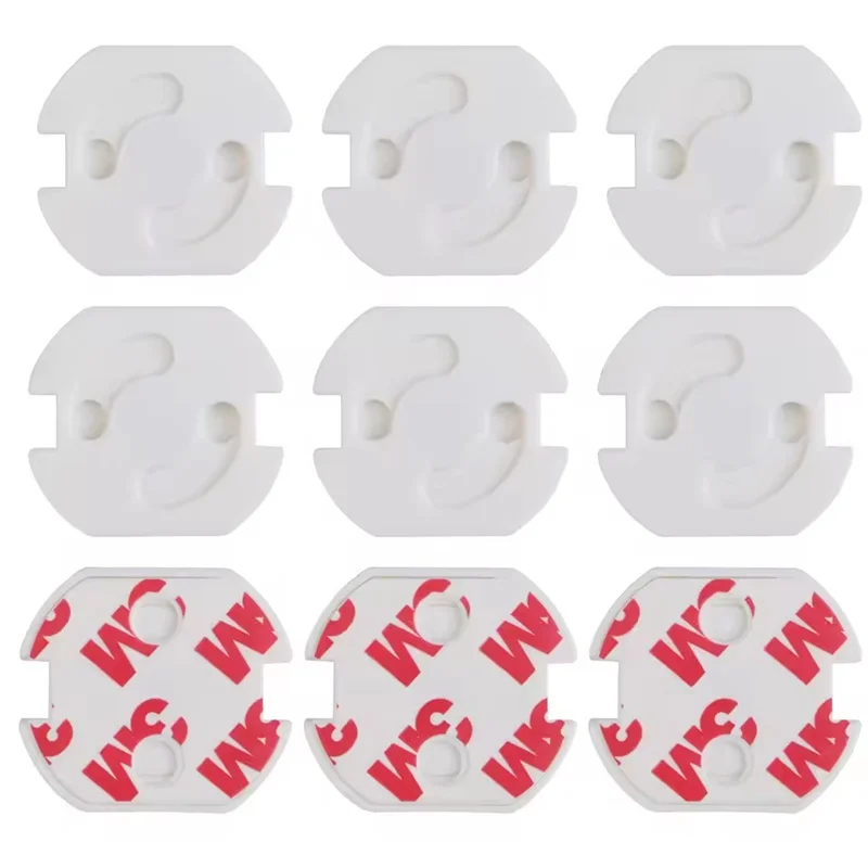 Outlet Covers Plastic Baby Security Protection Socket Covers Electrical Child Proof Safe Lock 6Pcs