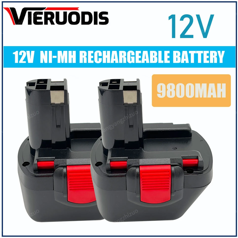 

For Bosch 12V Rechargeable Ni-MH Power Tool Battery 4800MAH 6800MAH 9800MAH BAT043 D70745 PSR12 GSB12 GSR12 BAT038 BAT045 BAT040