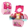 Pet Pretend Play Set Cartoon Dog Cat Pet Space Bag Veterinarian Pretend Play Kit Interactive Kids Educational Toys Children Gift 4