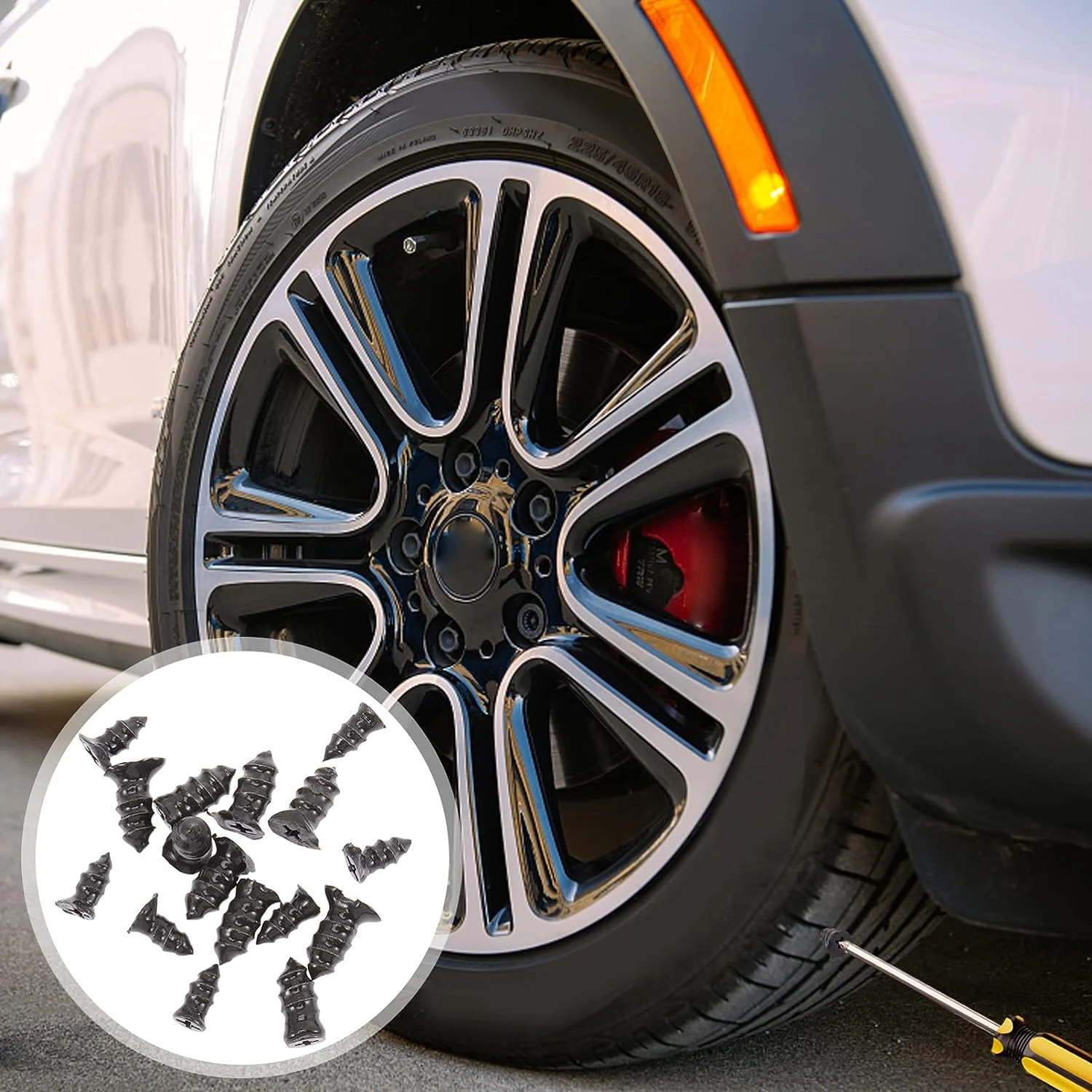 Vacuum Car Tyre Repair Rubber Nail Car Motorcycle Truck Tire Puncture Repair Tubeless Truck Tire Tools Screw wick