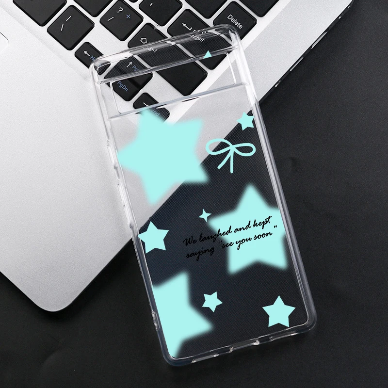Luxury Super Star Transparent Soft TPU Phone Case
