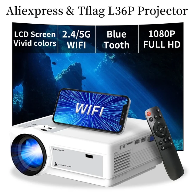 Proyector Full Hd Led 4K Home Theater  Proyector 4K 3D Home Theater - T6  Full Hd Led - Aliexpress