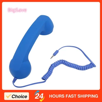 Ricevitore per telefono cellulare Spina da 3,5 mm Retro a prova di radiazioni cablato Ricevitore per ricevitore telefonico di qualità perfetta per computer smartphone