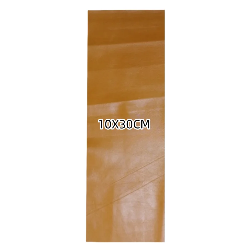 Premium Yellow-Brown Genuine Sheepskin Leather Fabric for DIY Projects and Apparel Repair