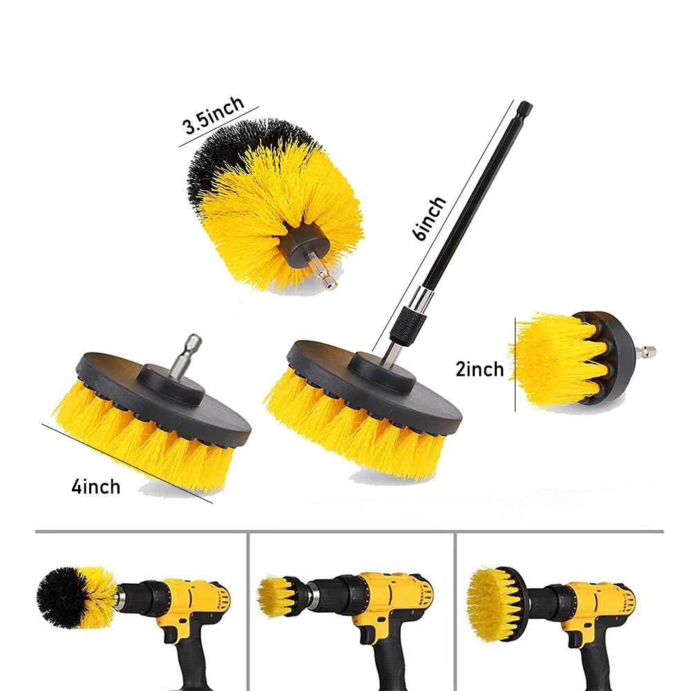 12 Lot Cleaning Brush Set Floor Hand Scrubbing Brushes Kitchen Bathroom Scrubber