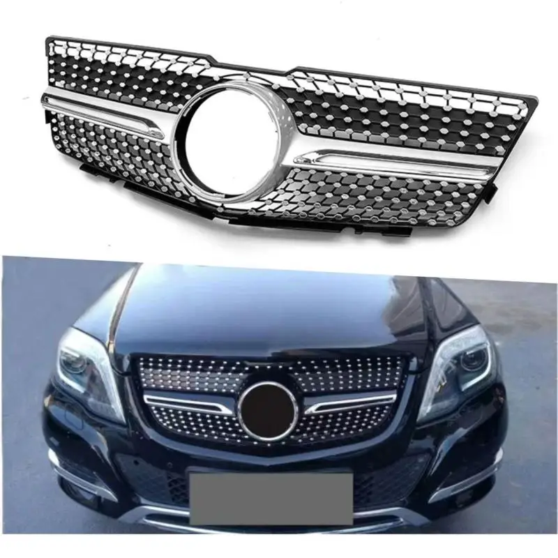 

Для Mercedes Benz GLK Class X204 2013-2015 г., Модифицированная решетка с цельной звездой из АБС-пластика