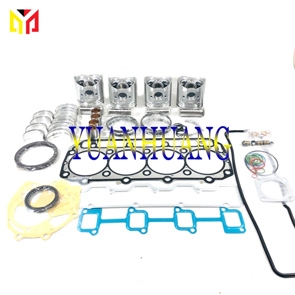 

Oversized +0.50 Piston & Ring 4TNV98 Engine Rebuild Kit Overhual Repair Gasket Set For Yanmar & John Deer Tractor