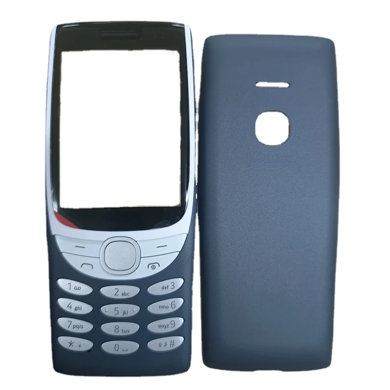 Custodia Completa Telaio Anteriore + Coperchio Batteria + Tastiera Inglese (Senza Cornice Centrale) Per Nokia 8210 4G