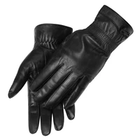 BISON DENIM Winter Touchscreen Gloves for Women, Sheepskin Leather Full-Finger Mittens, Breathable & Warm Gloves for Sports
