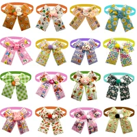 50/100pcs Easter Pet Dog Bow Ties Small Dog Fashion BowTie Adjustable Collar Pet Grooming Bows Dog Accessories for Small Dogs 1