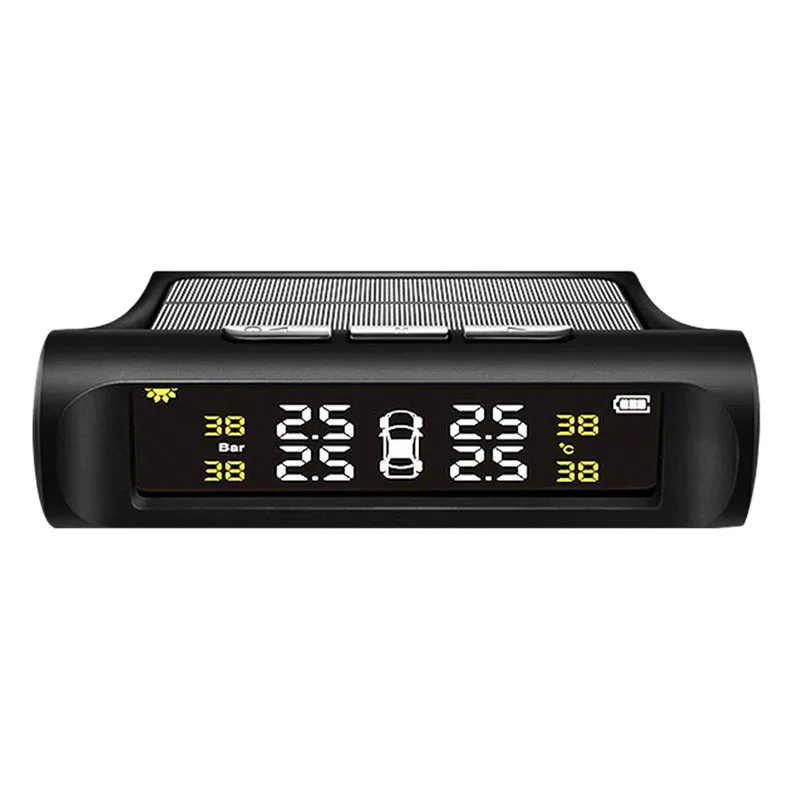 

Система контроля давления в шинах TPMS на солнечной энергии Универсальная беспроводная автомобильная сигнализация с ЖК-дисплеем и 4 внутренними датчиками (на солнечных батареях