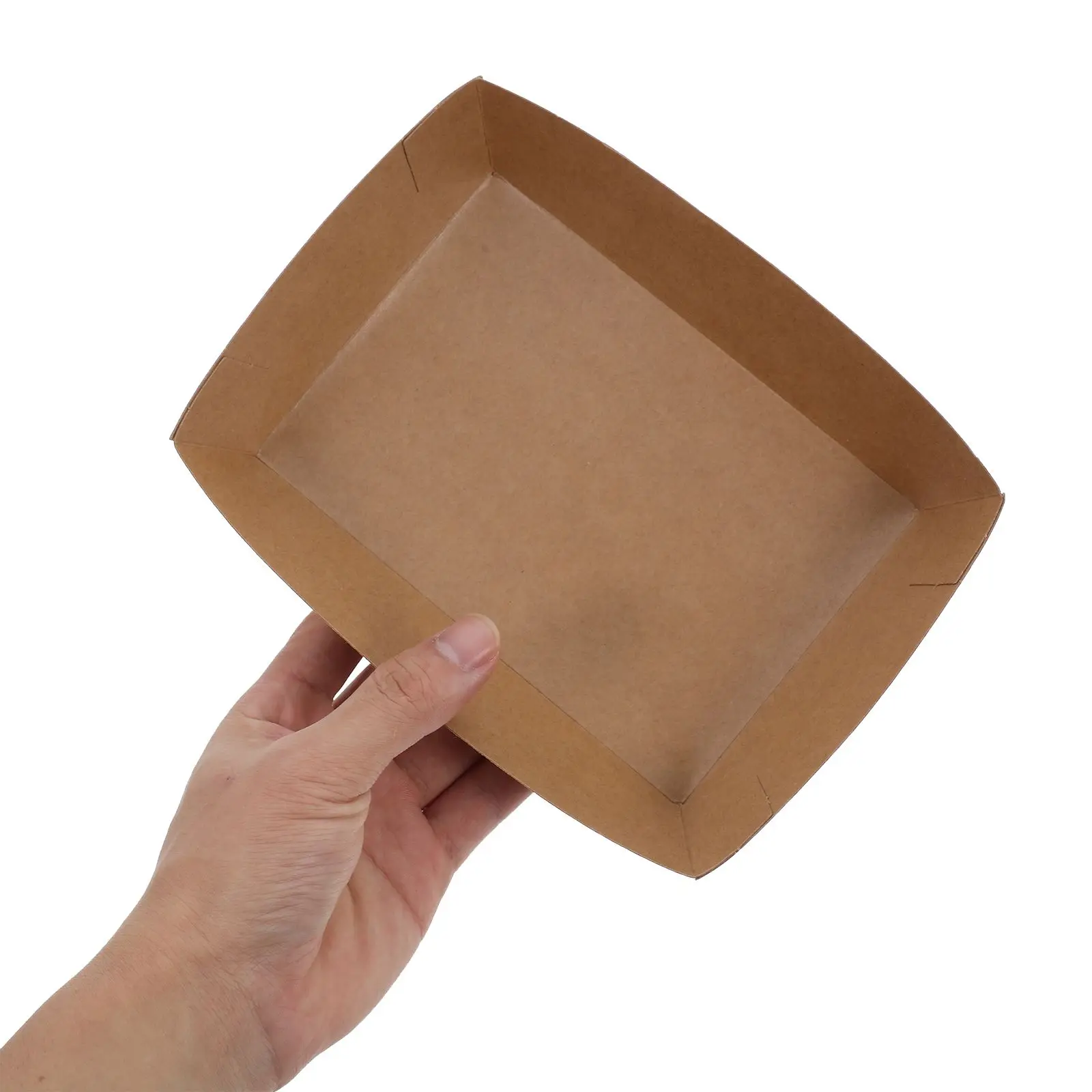 50pcs Disposable Paper Sandwich and Hot Dog Boxes, Kraft Food Boat Trays for Takeout, P... - SKU DPSB1803 - UGI Packaging