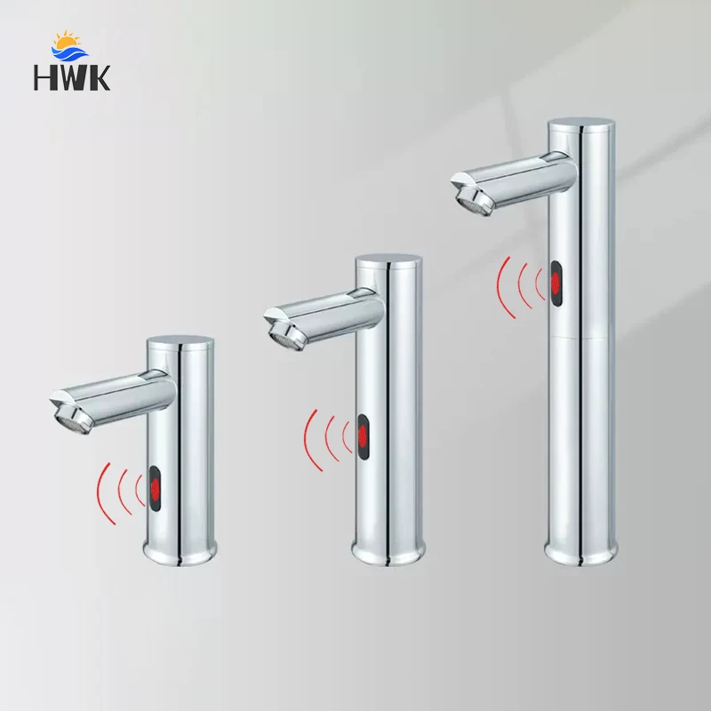 

Bathroom Smart Sensor Automatic Infrared Basin Faucet.Cold Hot Water Touchless Sink Mixer Taps.Tall Short Touch Free Sink Faucet
