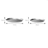 Nordic Light Luxury Round Stainless Steel Tray Fruit Dish Coffee Tea Wine Set Storage Tray Serving Plate Living Room Organizer 6
