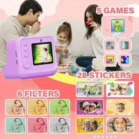 Appareil photo numérique à impression instantanée pour enfants, étiquette couleur, appareil photo à impression thermique pour enfants de 3 à 12 ans, meilleurs cadeaux de fête d'anniversaire 5