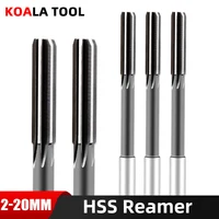 HSS Machining Tool Spiral Flute Reamer Cobalt Cutting H7 Straight Shank Diameter 2mm-16mm for Metal Steel Aluminum Hole Drill 1