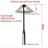 All-steel Hardened Hollow Hoe Handheld Weeding Rake Planting Vegetable Farm Garden Agriculture Ranch Tools Accessories 5