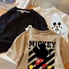 2024 Kid Mickey Mouse Short sleeve T-Shirt Clothes Summer Baby Boy Girl Cartoon Cotton O-Neck Tees Children Casual Clothing Tops 5